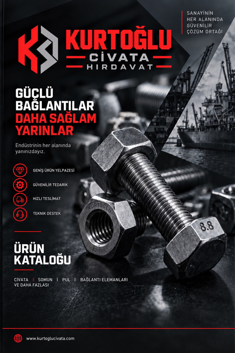 Kurtoğlu Cıvata ürün kataloğu kapağı